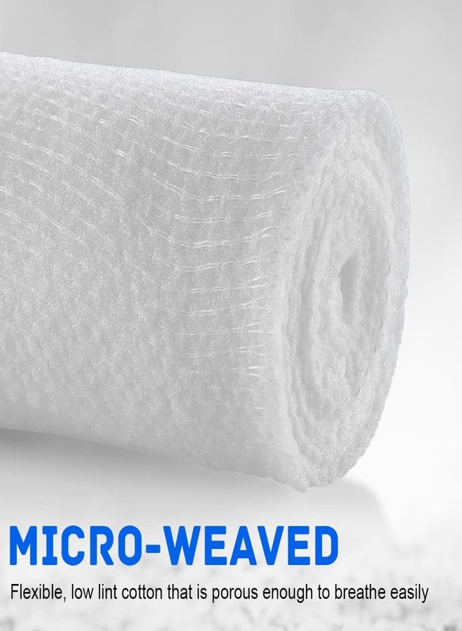YSYONM Gauze Rolls 12 Pack Stretch Bandages Cotton Mummy Wraps for Hand Wrap Dressing Ankles & Knees 6cm x 4m - Image 3